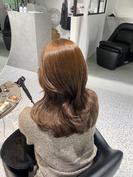 ルモ(Lumo) 【MIHO】キャラメルベージュ×ミディアム