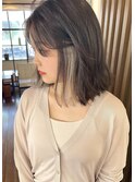 イヤリングカラーホワイトベージュ