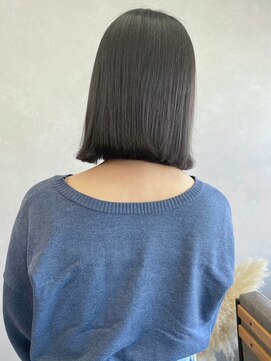 ミュラ(mulah) ミディアムボブアッシュグレージュ*大人かわいいシアーカラー