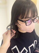 ムーン バイ ケンジ(moon by KENJE)&nbsp;くびれボブ×透明感オリーブカラー