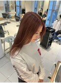 ブリーチなしカラー肌なじみ◎ピンクベージュブラウン