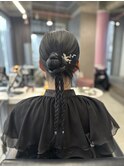 ロングにピッタリ！三つ編みカチモリ♪♪