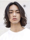 天神大名メンズパーマスパイラルパーマニュアンスパーマロング