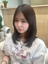 バイオレット 栄店(Violet)&nbsp;ミディアムレイヤー/シースルーバング/レイヤーカット/透け感