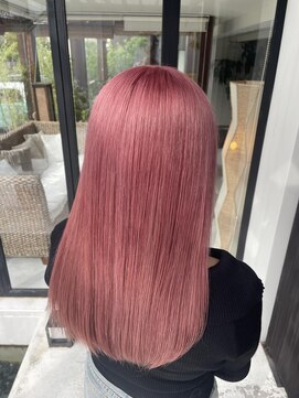 サラジュ 西宮北口店(SARAJU) #ハイトーンカラー #キャンディーピンク