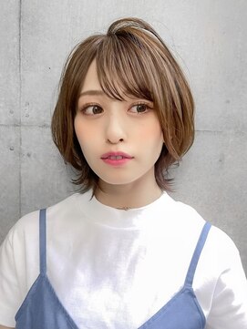 ギークス(GEEKS) GEEKS渋谷】くびれボブ/ミディアムレイヤー/前髪あり/20代30代