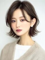 メル バイ ヘアサロン ニド(mer..by hair salon Nido)&nbsp;小顔くびれショートボブ☆外ハネレイヤー×シースルーバング