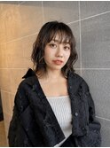 無造作ウェーブ×大人ミディアム