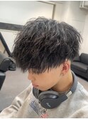 縦落ちツイストパーママッシュ