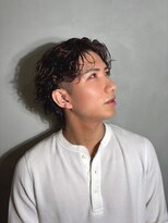ヘアーワークスヴィクサス(HAIR WORKS VIXUS)&nbsp;センターパート×メンズパーマ
