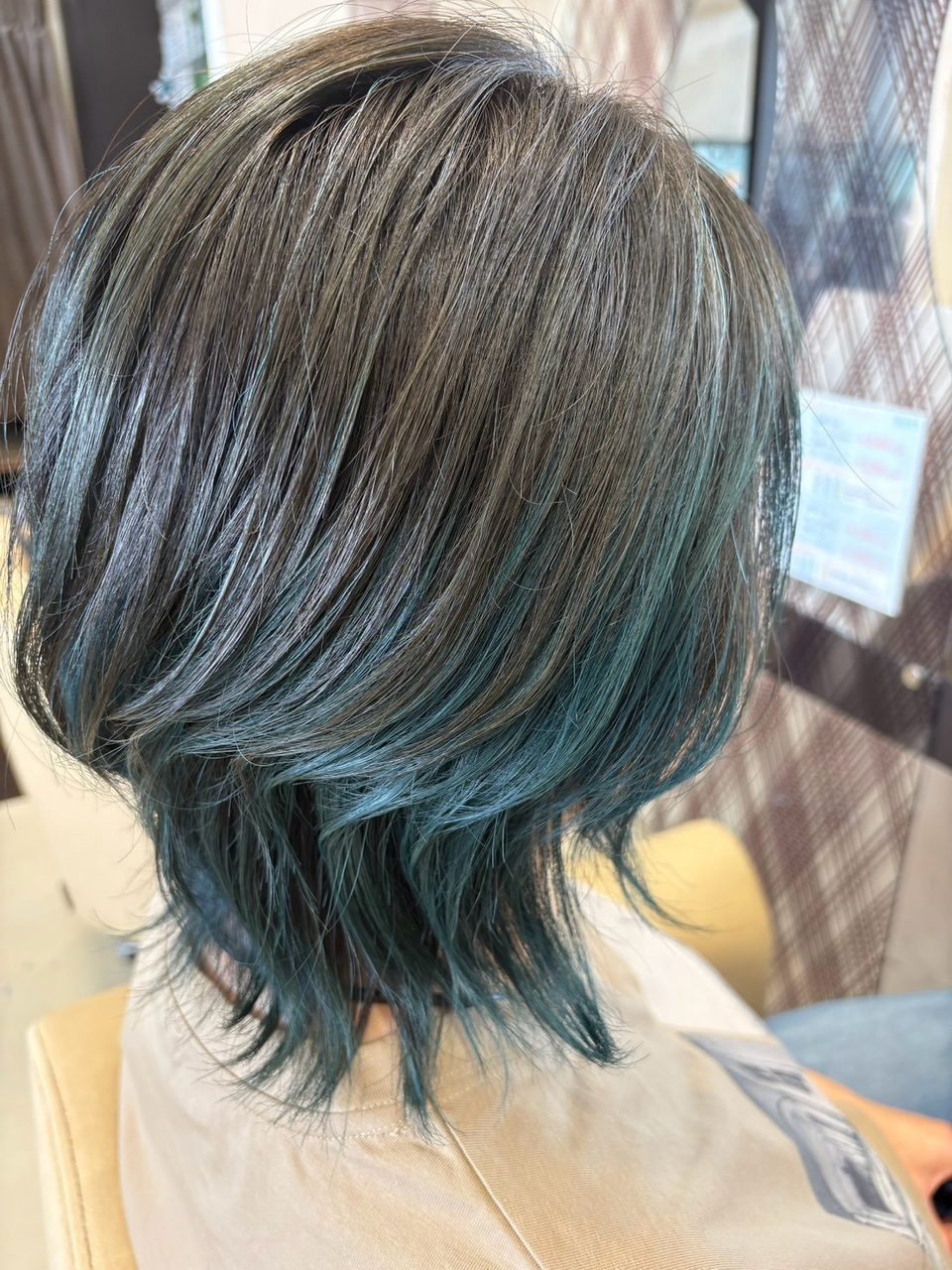 ヘアショップエヌアンドエー 久喜 栗橋店(hairshop N&A)&nbsp;【インナーカラー】抜け感レイヤーボブで小顔見え