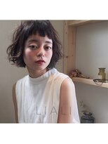 リアリ(LIALI)&nbsp;ショートバング　×　フェミニンパーマ