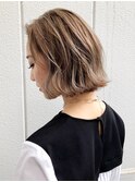 ミルクティーベージュ_ウェーブパーマフォギーベージュ_ba281782