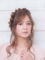 オーブ ヘアー ライブス 仙川店(AUBE HAIR RIVES)&nbsp;可愛い編み込み×色っぽいルーズアップ