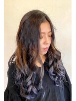 クープヘアー(Coupe hair) グラデーションカラー ブルーパープル