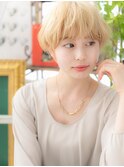 ハイトーンカラー外国人風小顔マッシュヘアc2大宮10代20代30代