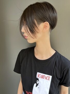 ラウンジ モリオ イケブクロ(Lounge MORIO Ikebukuro) 【morio池袋】アシンメトリーツーブロック黒髪ショート♪