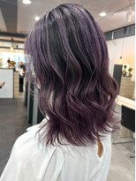 ツキ 横浜店(tuki)&nbsp;イヤリングカラーインナーカラーハイライトフェイスフレーミング