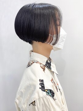 モリオフロムロンドン 松戸店(Morio from London) 【松戸　石山】黒髪刈り上げハンサムショート前下がり20代