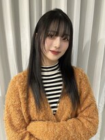 ユーフォリア 渋谷グランデ(Euphoria SHIBUYA GRANDE) 髪質改善グレージュカラー 韓国風レイヤーワイドバング