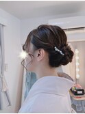 ナチュラルバックシニヨン