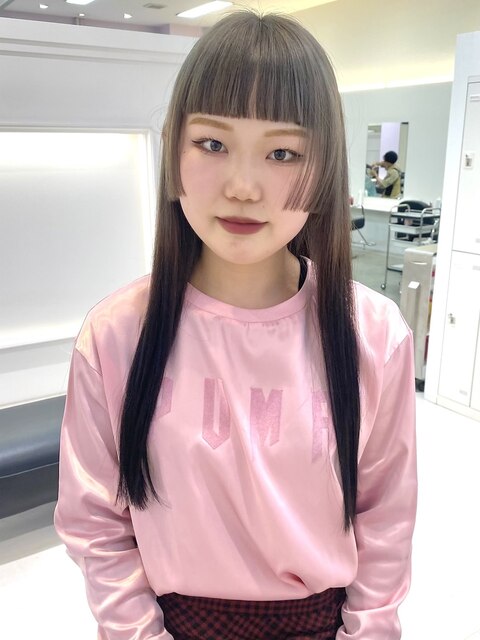 hime cut × end color