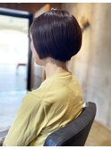 丸みショートヘア [ショート/パーマ/神戸/三宮/元町/縮毛矯正]