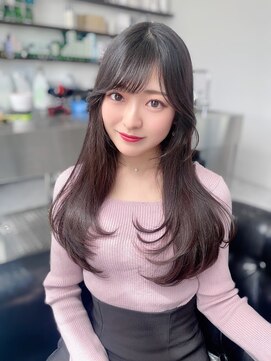 サボ(sabo) 韓国ヘア/顔まわり/韓国レイヤー/前髪カット/小顔/韓国風