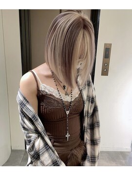 ペレ 梅田(PELE) 前髪/アンブレラカラー/こなれミディ/イメチェン/ウェーブパーマ