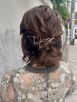 エムタニグチミュー(MTANIGUCHI Mieux) ハーフアップ/ヘアアレンジ/ヘアセット/結婚式ヘア