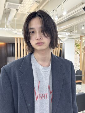 メゾンアクア 表参道(Maison ACQUA) ■メンズボブウルフメンズミディアムメンズロングワックスなし