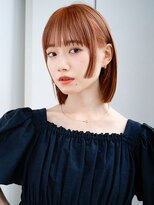 エインアンリー 表参道(AIN.ANLY.)&nbsp;◯薄めバング短めバングフェイスレイヤーカット切りっぱなしボブ