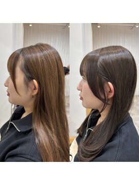 ヴィックス クリスタル(VIC’S crystal) イマドキ顔まわりカット＋透明感W カラー《AKANE》