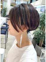 ステアケース 武蔵小杉店(stair:case)&nbsp;大人ツーブロックショート/パープルハイライト武蔵小杉/自由が丘