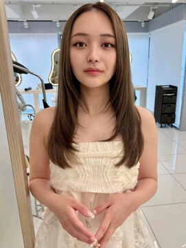 エジョン 八幡山店(Aejon) レイヤーロング/ヘルシースタイル/韓国ヘア/ベビーピンク/調布