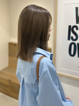 ナンバースリー 綱島店(Number Three) ワンブリーチ ベージュカラー【Number Three綱島】