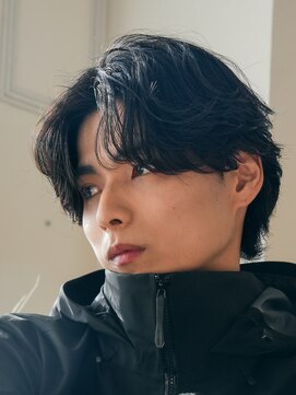 テン 心斎橋(tenn.) 心斎橋フェザーパーマフェザーショートセンターパート20代緩め