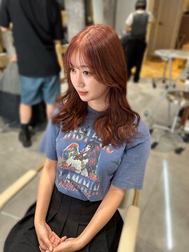 エス 大阪梅田店(es) ブルベさんにも馴染むオレンジカラー