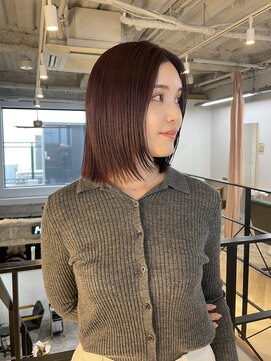 ヌープヘアーアイス(NUUP.hair ici) ◎夏ブリーチなし暖色チェリーレッドボルドーラベンダー
