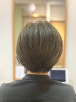 ヘアー グリーン(hair green) 40代50代60代/ショートボブ/白髪染め/白髪ぼかしベージュ