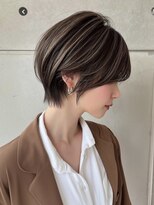 ハーシーバイアポロ 相模大野(HERSHE by apollo)&nbsp;xカット//ホワイトグレージュ/レイヤーカット/チェリーブラウン