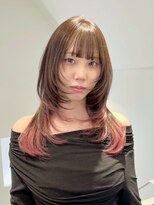 ラック 表参道(LUCK) 裾カラー/顔周りレイヤー/ウルフレイヤー/小顔に見せるヘア