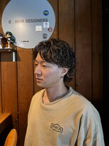 オードット ヘアデザイナーズ(O.hair designers)&nbsp;ウルフパーマ×メッシュカラー