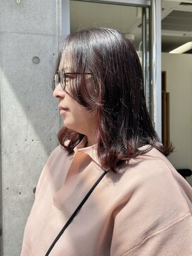 エクテ(ecouter) ノンジアミンカラー暖色インナーカラーコーラルベージュ