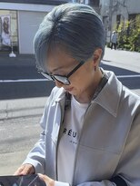 ブレイズヘアー(BLAZEhair) 【透明度強め】アクアブルー×ブリーチ3回