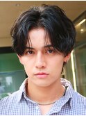 センターパート/フェザーパーマ/スパイラルパーマ/men's
