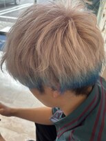 ソアロ(SOARO)&nbsp;ホワイト×ブルー　メンズデザインカラー☆彡
