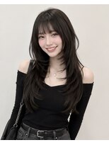 アース 豊橋店(HAIR&MAKE EARTH) 大人可愛いを叶える韓国風ロングレイヤー