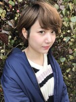 ヘアサロンエム 渋谷店(HAIR SALON M)&nbsp;ショートボブ☆斜めバング