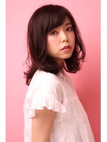 ソア 武蔵小杉(SOAR) ブルージュカラー黒髪斜めバングひし形似合わせカットマッシュ